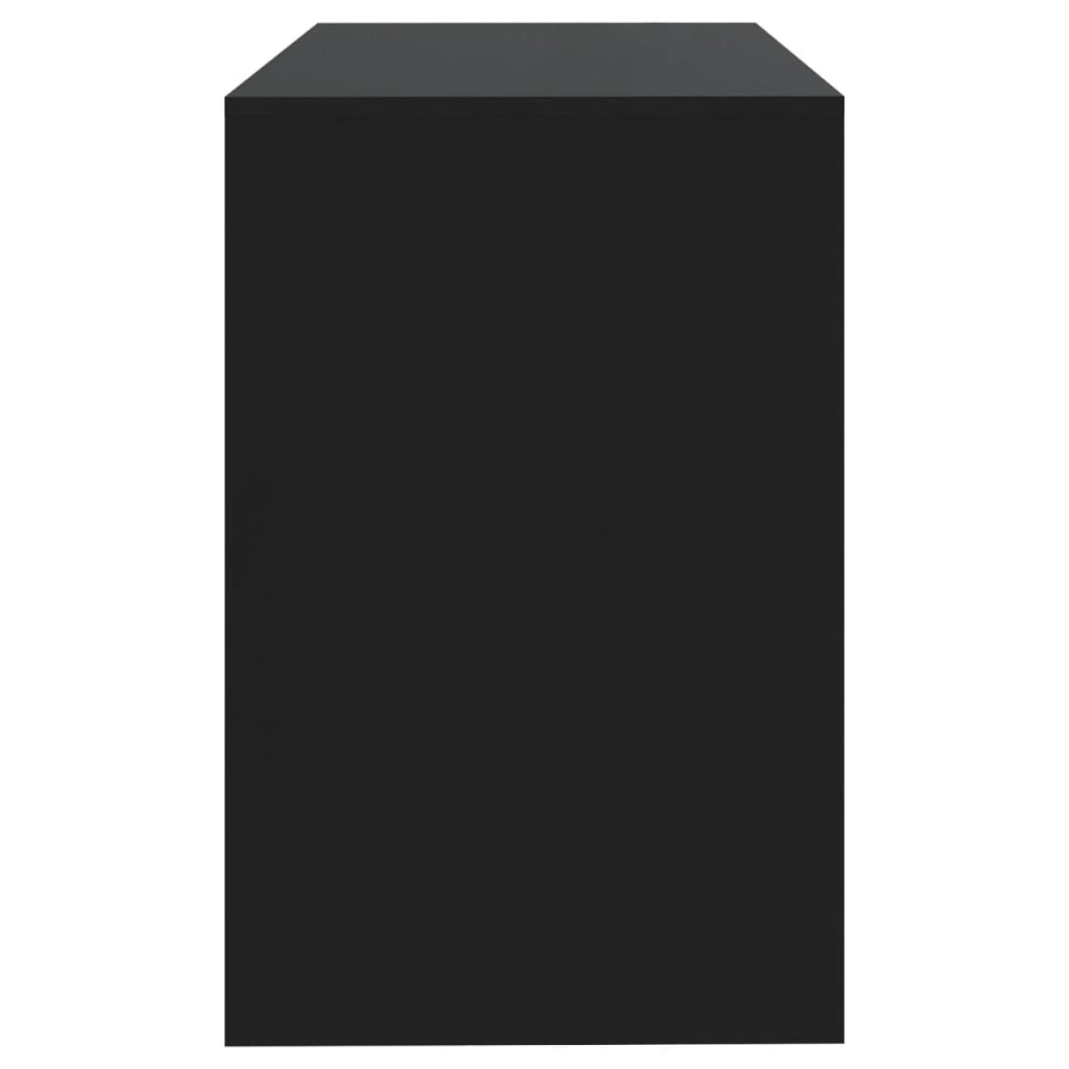 vidaXL Γραφείο Μαύρο 101 x 50 x 76,5 εκ. από Μοριοσανίδα
