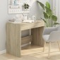 vidaXL Γραφείο Sonoma Δρυς 101 x 50 x 76,5 εκ. από Μοριοσανίδα