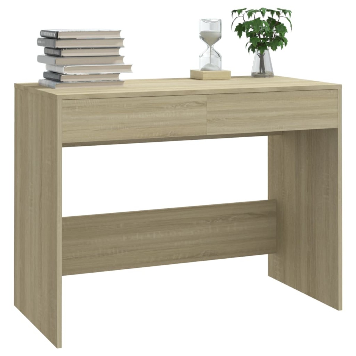 vidaXL Γραφείο Sonoma Δρυς 101 x 50 x 76,5 εκ. από Μοριοσανίδα