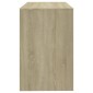 vidaXL Γραφείο Sonoma Δρυς 101 x 50 x 76,5 εκ. από Μοριοσανίδα