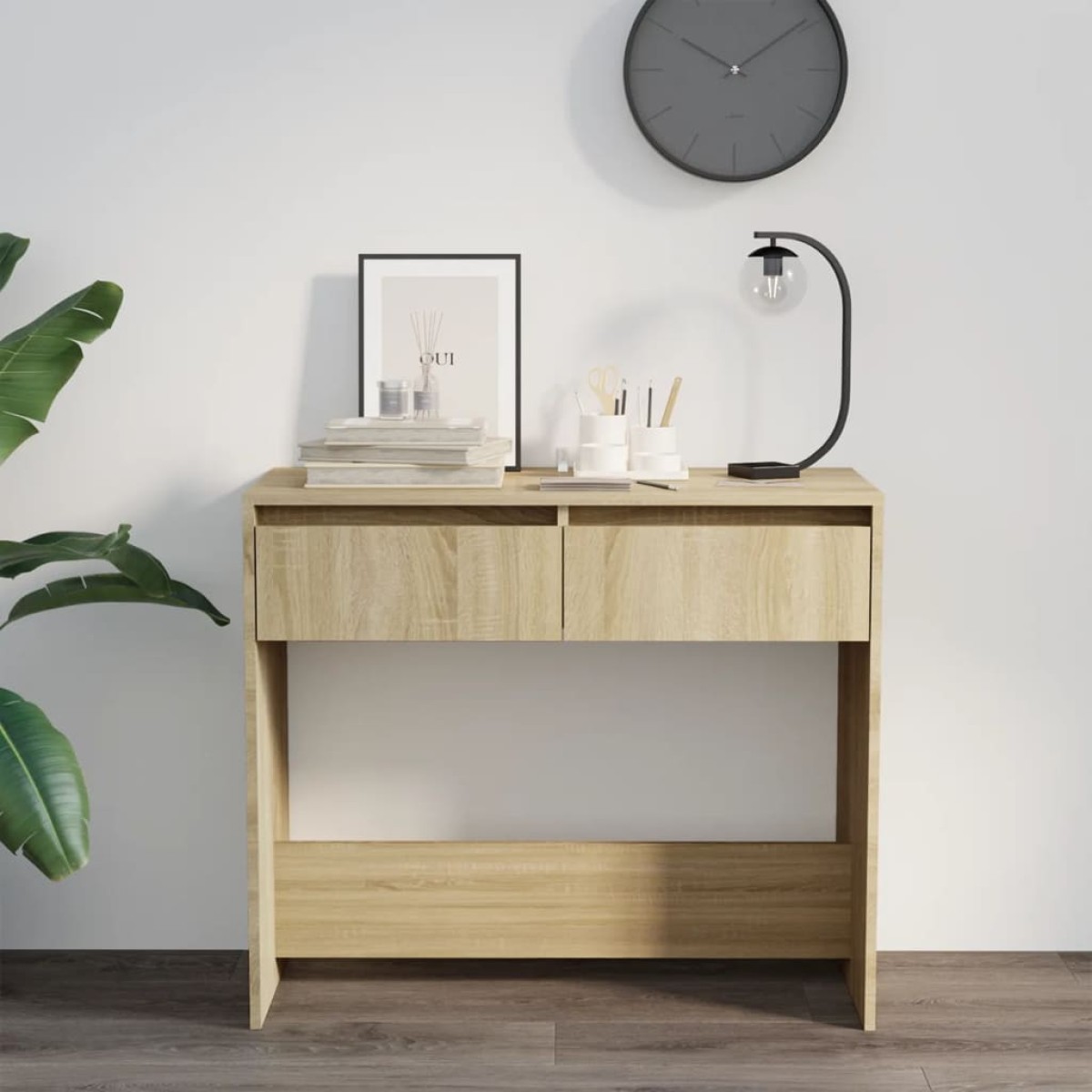 vidaXL Τραπεζάκι Κονσόλα Sonoma Δρυς 89 x 41 x 76,5 εκ. από Μοριοσανίδα