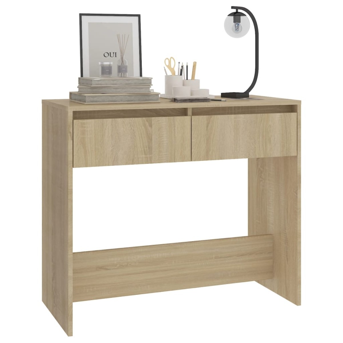 vidaXL Τραπεζάκι Κονσόλα Sonoma Δρυς 89 x 41 x 76,5 εκ. από Μοριοσανίδα