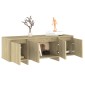 vidaXL Έπιπλο Τηλεόρασης Sonoma Δρυς 120x30x40,5 εκ. από Μοριοσανίδα