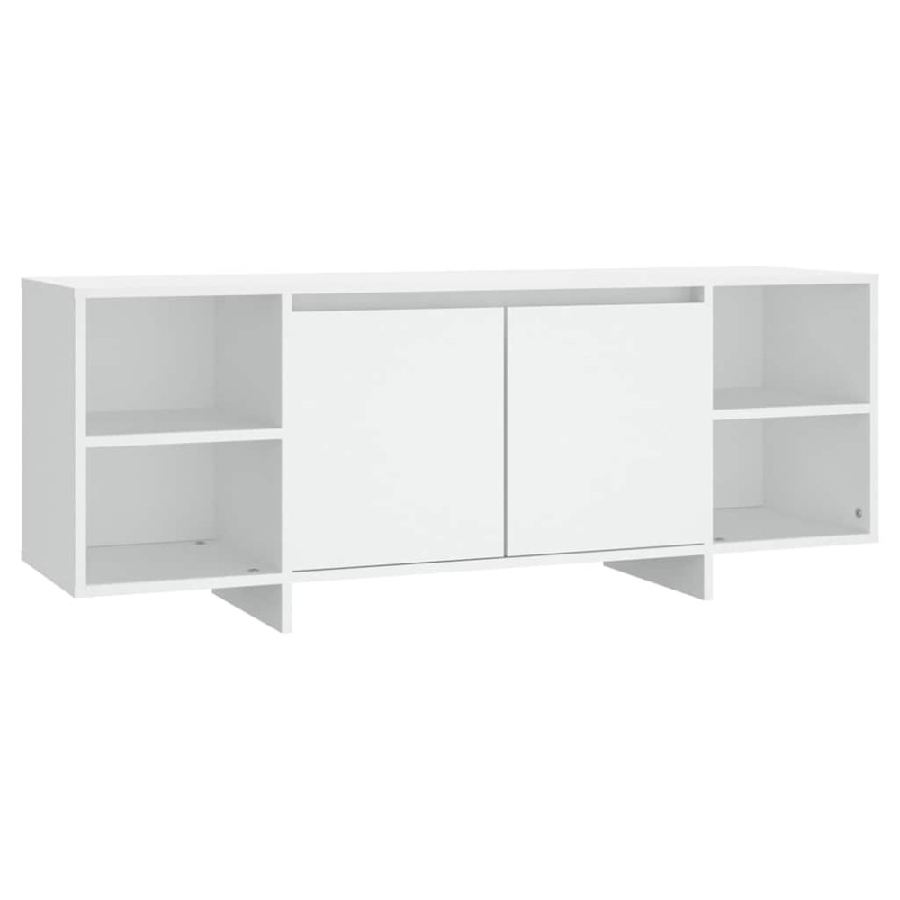 vidaXL Έπιπλο Τηλεόρασης Λευκό 130 x 35 x 50 εκ. από Μοριοσανίδα