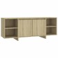 vidaXL Έπιπλο Τηλεόρασης Sonoma Δρυς 130 x 35 x 50 εκ. από Μοριοσανίδα