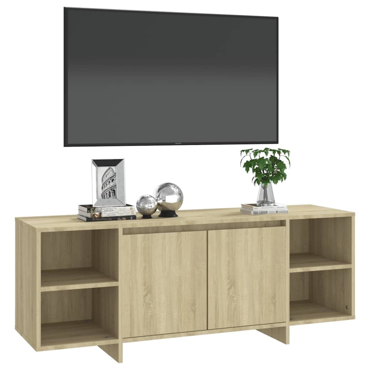 vidaXL Έπιπλο Τηλεόρασης Sonoma Δρυς 130 x 35 x 50 εκ. από Μοριοσανίδα