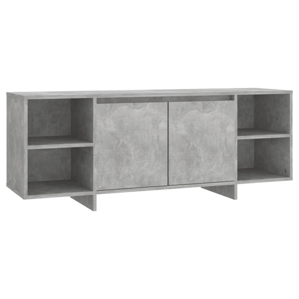 vidaXL Έπιπλο Τηλεόρασης Γκρι Σκυροδέματος 130 x 35 x 50 εκ. από Μοριοσανίδα