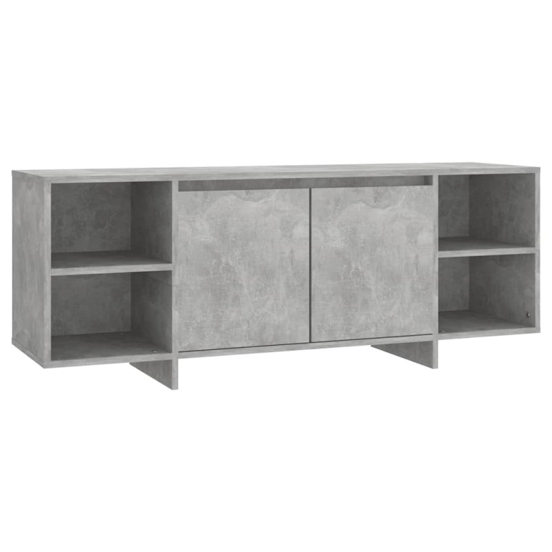 vidaXL Έπιπλο Τηλεόρασης Γκρι Σκυροδέματος 130 x 35 x 50 εκ. από Μοριοσανίδα