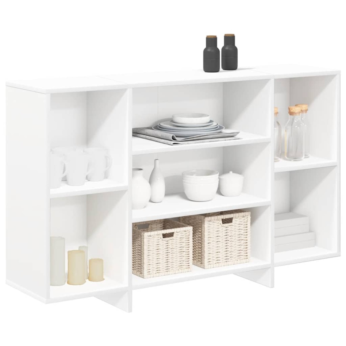 vidaXL Μπουφές Λευκός 120 x 30 x 75 εκ. από Μοριοσανίδα