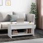 vidaXL Τραπεζάκι Σαλονιού Λευκό 102 x 50 x 52,5 εκ. Επεξεργασμένο Ξύλο