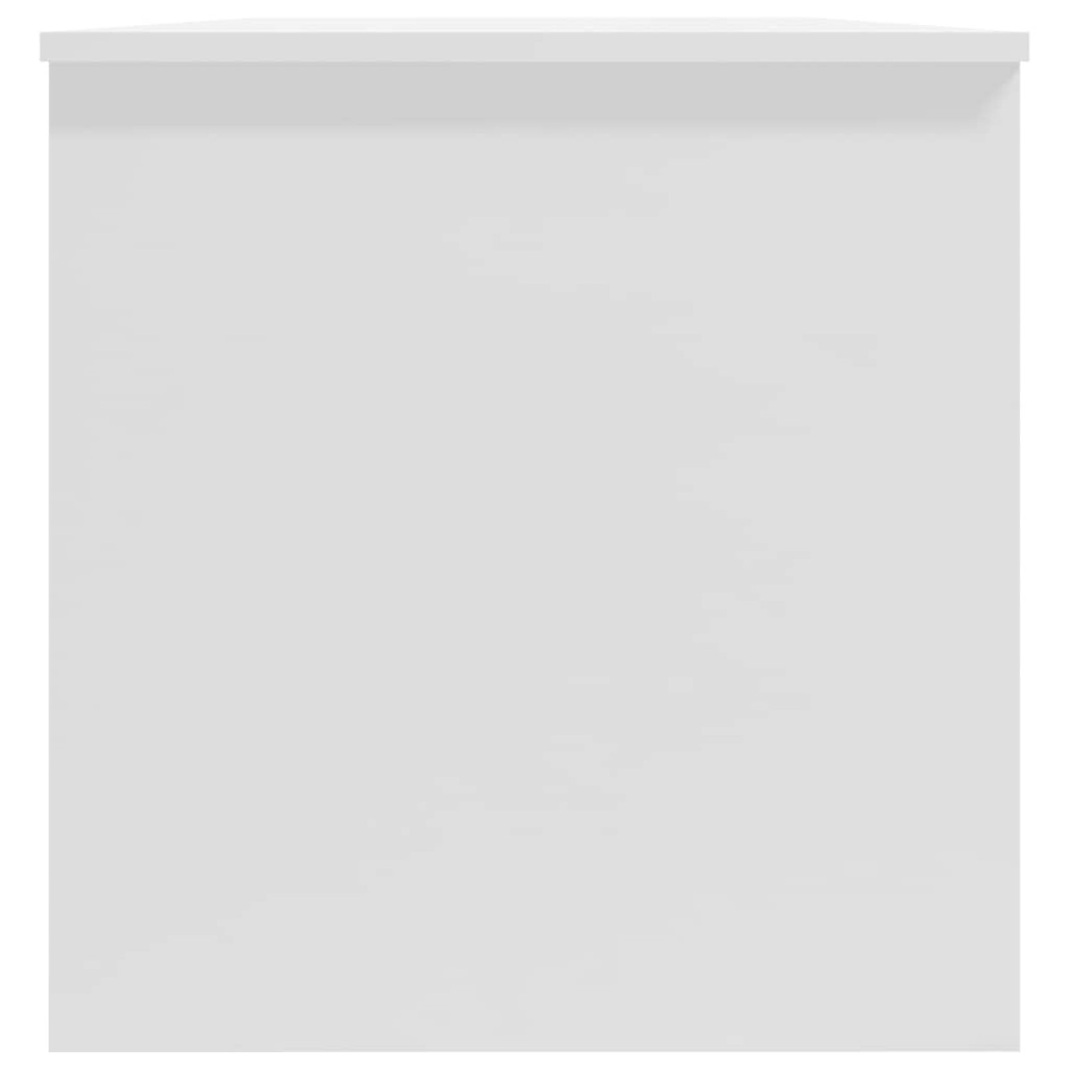 vidaXL Τραπεζάκι Σαλονιού Γυαλ. Λευκό 102x50x52,5 εκ. Επεξεργ. Ξύλο