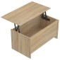 vidaXL Τραπεζάκι Σαλονιού Sonoma Δρυς 102x55,5x52,5 εκ. Επεξεργ. Ξύλο