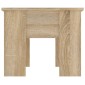 vidaXL Τραπεζάκι Σαλονιού Sonoma Δρυς 79x49x41 εκ. Επεξεργασμένο Ξύλο
