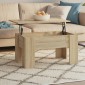 vidaXL Τραπεζάκι Σαλονιού Sonoma Δρυς 79x49x41 εκ. Επεξεργασμένο Ξύλο