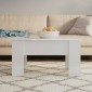 vidaXL Τραπεζάκι Σαλονιού Γυαλ. Λευκό 79x49x41 εκ. Επεξεργασμένο Ξύλο