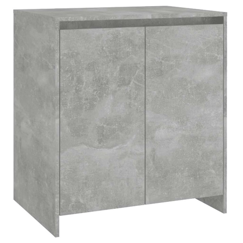 vidaXL Μπουφές Γκρι Σκυροδέματος 70x41x75 εκ. Επεξεργασμένο Ξύλο