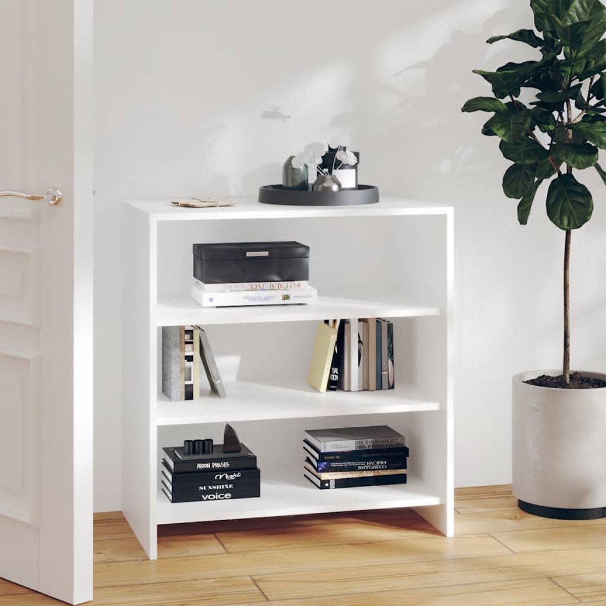 vidaXL Μπουφές Λευκός 70 x 40,5 x 75 εκ. από Μοριοσανίδα