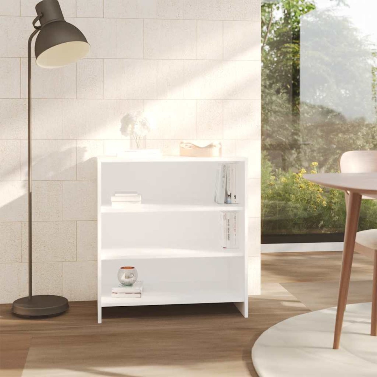 vidaXL Μπουφές Λευκός 70 x 40,5 x 75 εκ. από Μοριοσανίδα