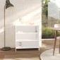 vidaXL Μπουφές Λευκός 70 x 40,5 x 75 εκ. από Μοριοσανίδα