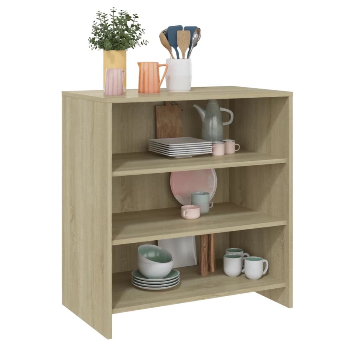 vidaXL Μπουφές Sonoma Δρυς 70 x 40,5 x 75 εκ. από Μοριοσανίδα
