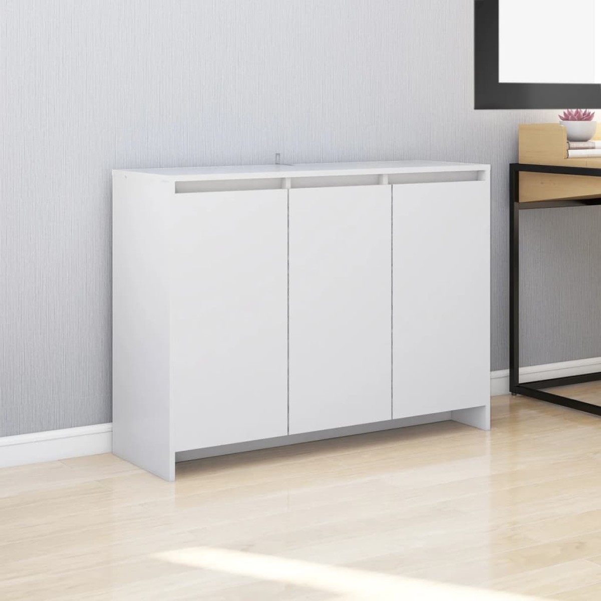 vidaXL Μπουφές Λευκός 102 x 33 x 75 εκ. από Μοριοσανίδα