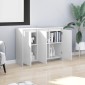 vidaXL Μπουφές Λευκός 102 x 33 x 75 εκ. από Μοριοσανίδα