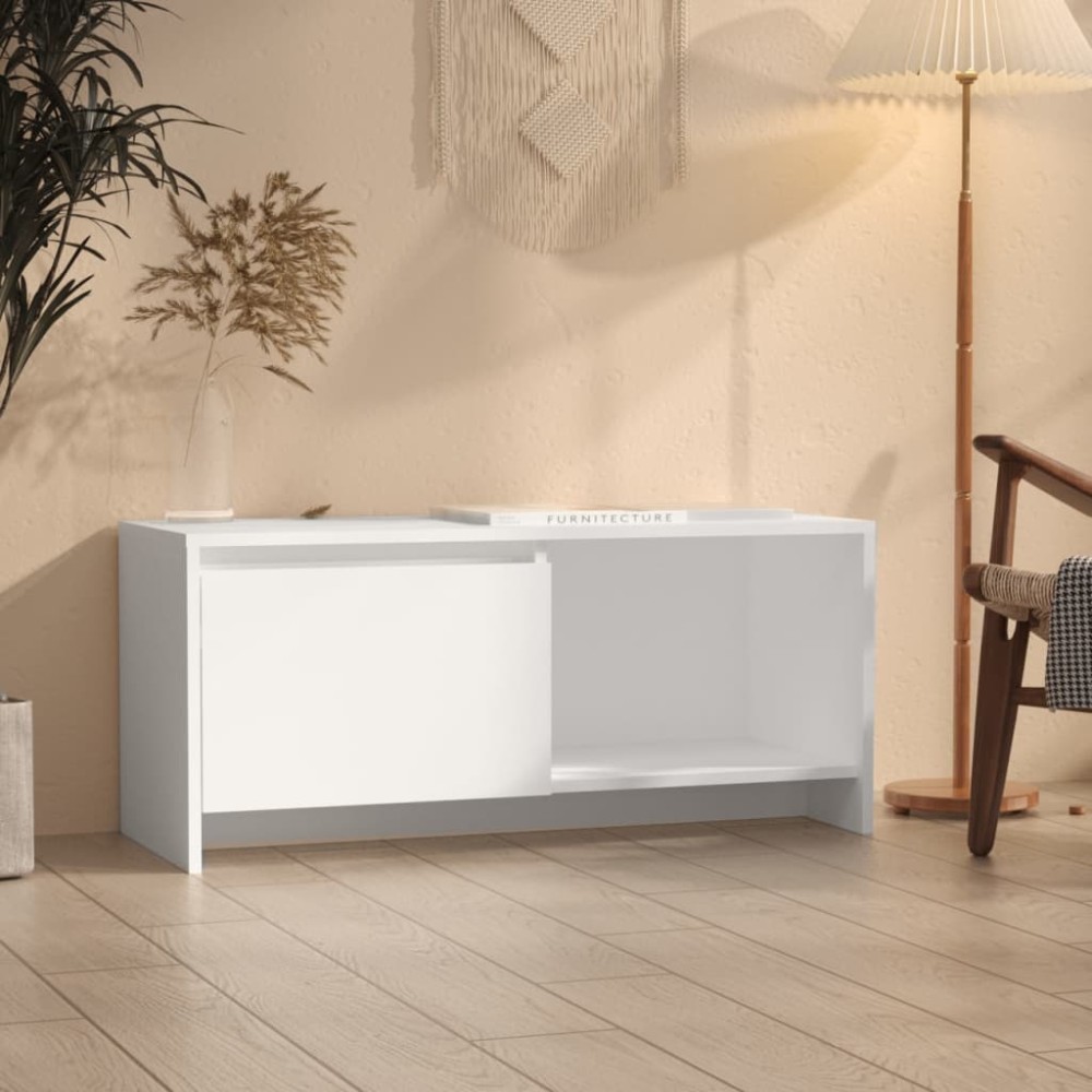 vidaXL Έπιπλο Τηλεόρασης Λευκό 90 x 35 x 40 εκ. από Μοριοσανίδα
