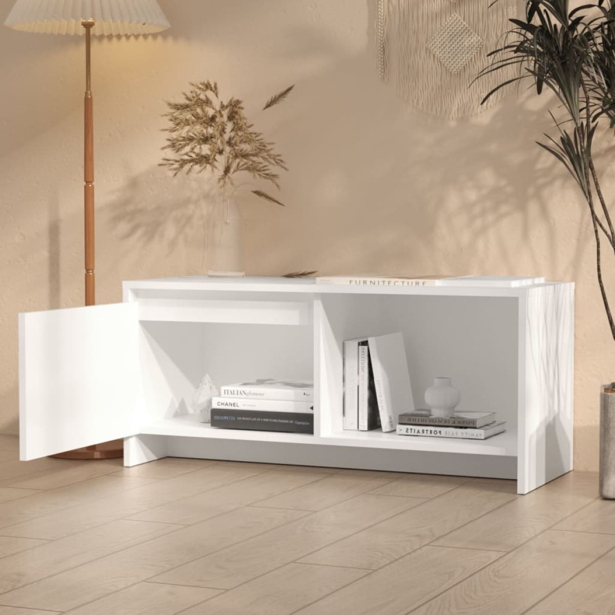 vidaXL Έπιπλο Τηλεόρασης Λευκό 90 x 35 x 40 εκ. από Μοριοσανίδα