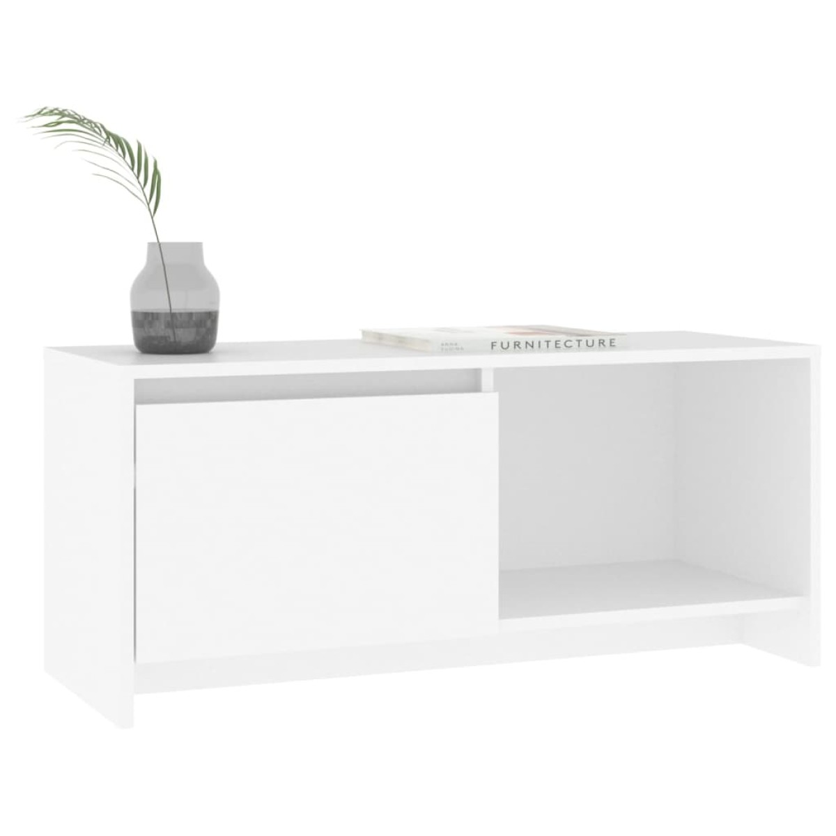 vidaXL Έπιπλο Τηλεόρασης Λευκό 90 x 35 x 40 εκ. από Μοριοσανίδα