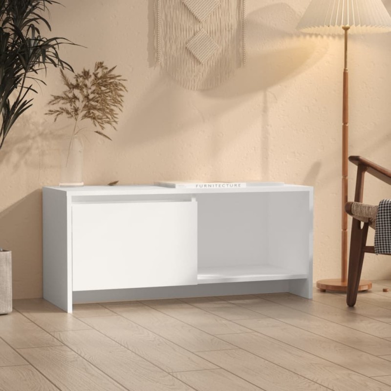 vidaXL Έπιπλο Τηλεόρασης Λευκό 90 x 35 x 40 εκ. από Μοριοσανίδα