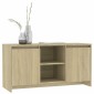 vidaXL Έπιπλο Τηλεόρασης Sonoma Δρυς 102x37,5x52,5 εκ. από Μοριοσανίδα