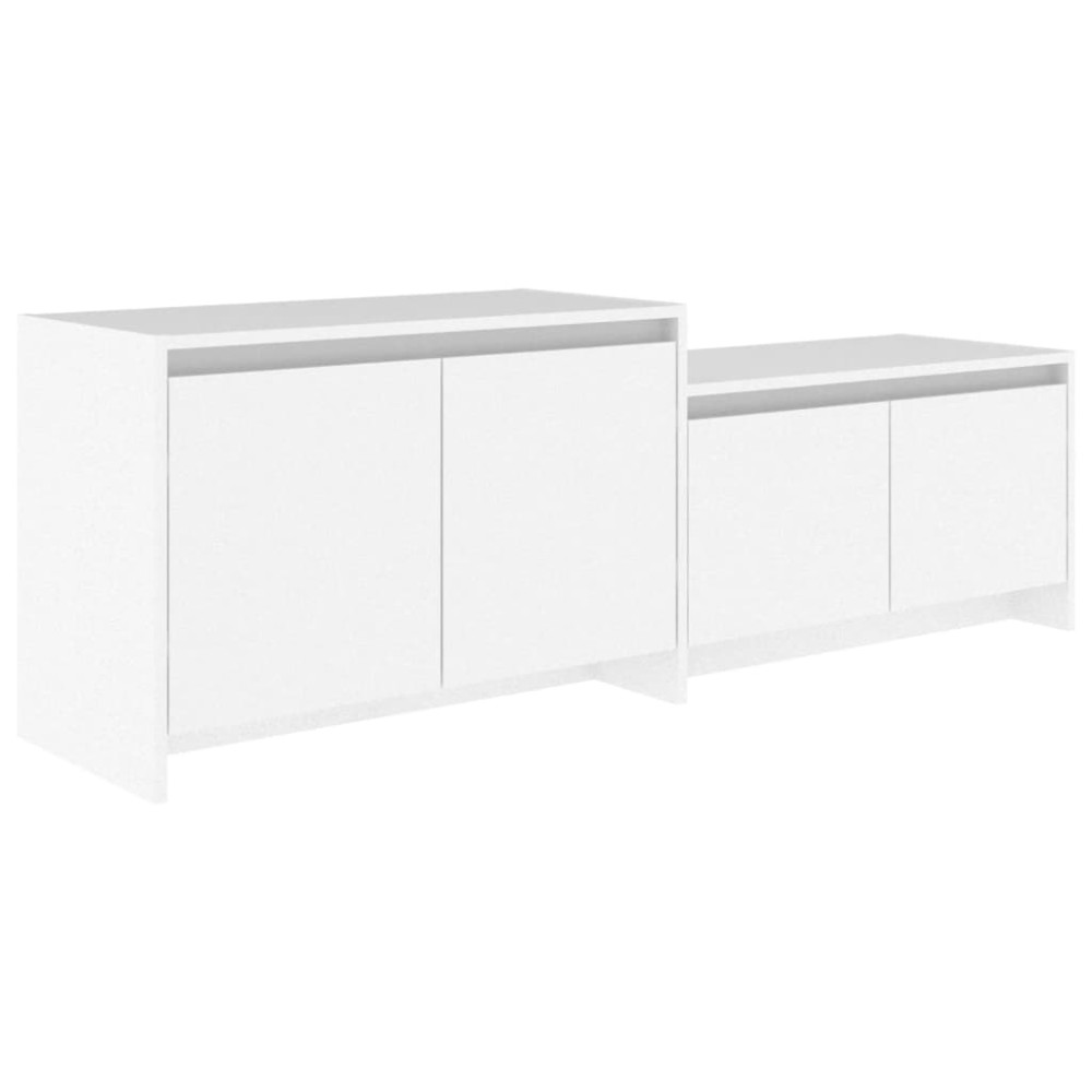 vidaXL Έπιπλο Τηλεόρασης Τοίχου Λευκό 146,5 x 35 x 50 εκ. Επεξ. Ξύλο