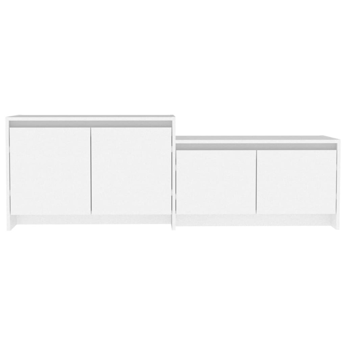 vidaXL Έπιπλο Τηλεόρασης Τοίχου Λευκό 146,5 x 35 x 50 εκ. Μοριοσανίδα