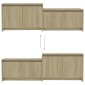 vidaXL Έπιπλο Τηλεόρασης Τοίχου Sonoma Δρυς 146,5x35x50εκ. Μοριοσανίδα