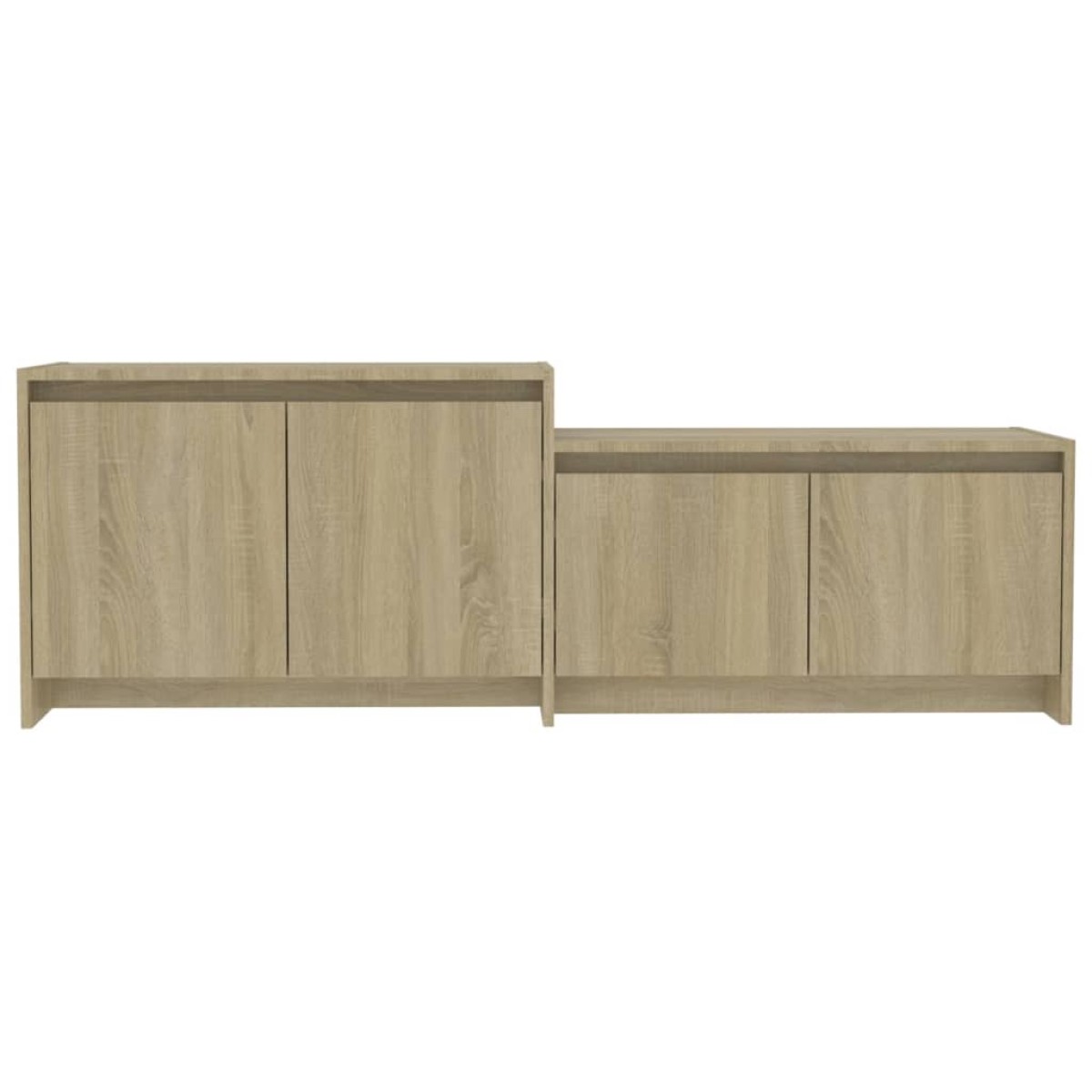 vidaXL Έπιπλο Τηλεόρασης Τοίχου Sonoma Δρυς 146,5x35x50εκ. Μοριοσανίδα