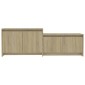 vidaXL Έπιπλο Τηλεόρασης Τοίχου Sonoma Δρυς 146,5x35x50εκ. Μοριοσανίδα