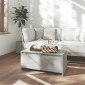 vidaXL Τραπεζάκι Σαλονιού Γκρι Σκυρ.90 x 50 x 41,5 εκ. από Μοριοσανίδα