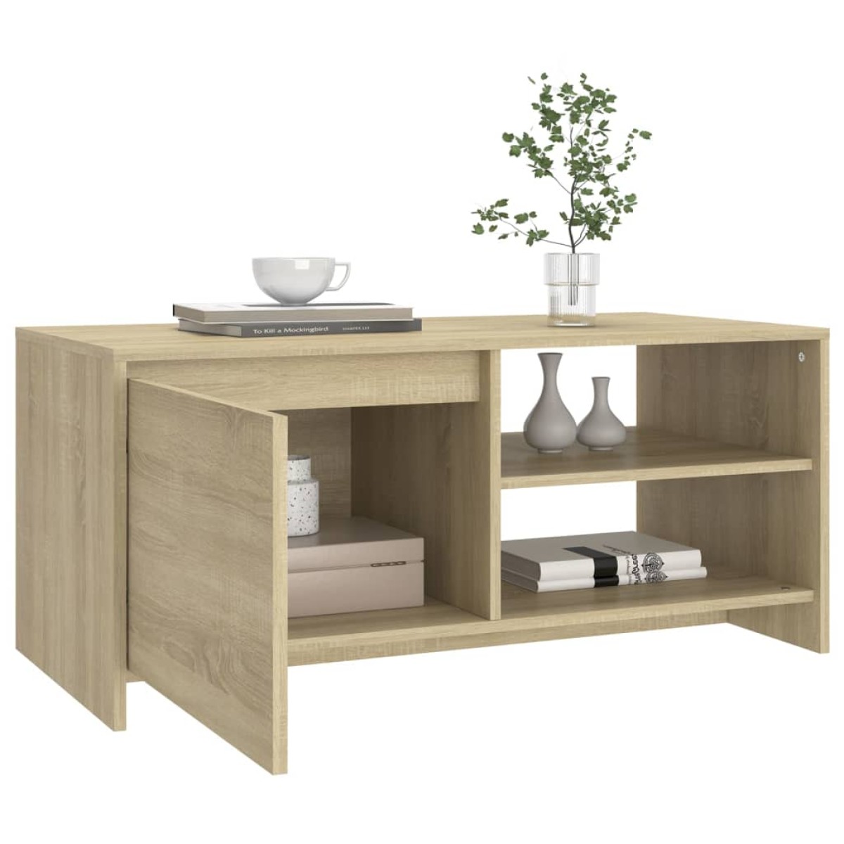vidaXL Τραπεζάκι Σαλονιού Sonoma Δρυς 102x50x45 εκ. Επεξεργασμένο Ξύλο