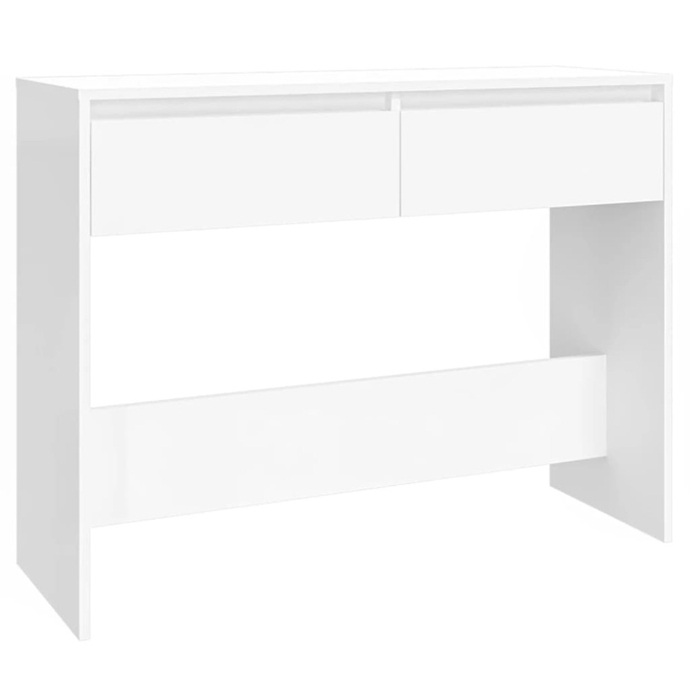 vidaXL Τραπέζι Κονσόλα Λευκό 100x35x76,5 εκ. Επεξεργασμένο Ξύλο
