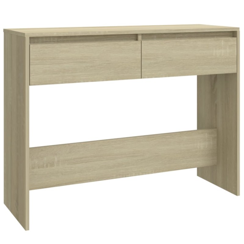 vidaXL Τραπέζι Κονσόλα Sonoma Δρυς 100x35x76,5 εκ. Επεξεργασμένο Ξύλο
