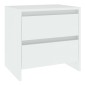 vidaXL Κομοδίνα 2 τεμ. Λευκά 45 x 34,5 x 44,5 εκ. από Μοριοσανίδα