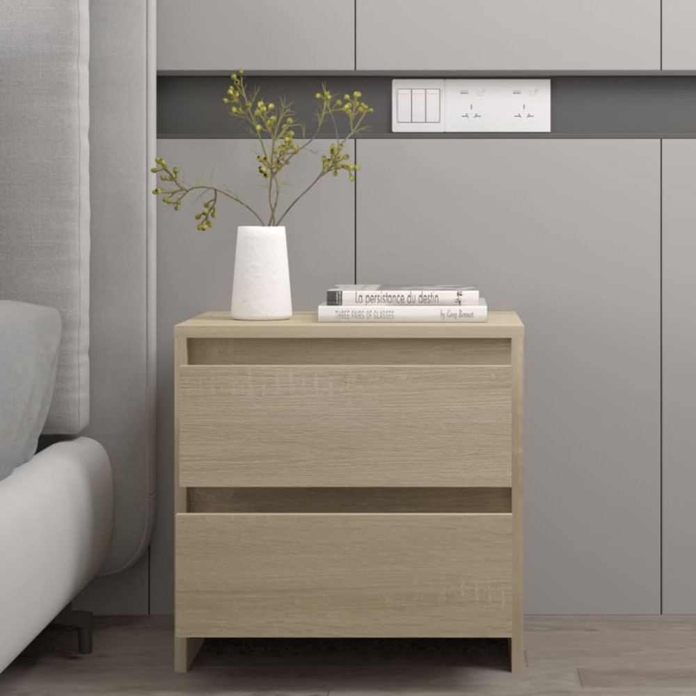 vidaXL Κομοδίνο Sonoma Δρυς 45x34,5x44,5 εκ. από Επεξεργασμένο Ξύλο