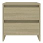vidaXL Κομοδίνο Sonoma Δρυς 45 x 34,5 x 44,5 εκ. από Μοριοσανίδα