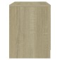 vidaXL Κομοδίνο Sonoma Δρυς 45 x 34,5 x 44,5 εκ. από Μοριοσανίδα