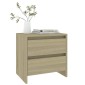 vidaXL Κομοδίνο Sonoma Δρυς 45 x 34,5 x 44,5 εκ. από Μοριοσανίδα