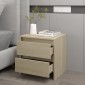 vidaXL Κομοδίνο Sonoma Δρυς 45 x 34,5 x 44,5 εκ. από Μοριοσανίδα
