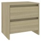 vidaXL Κομοδίνα 2 τεμ. Sonoma Δρυς 45 x 34,5 x 44,5 εκ. Μοριοσανίδα
