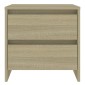 vidaXL Κομοδίνα 2 τεμ. Sonoma Δρυς 45 x 34,5 x 44,5 εκ. Μοριοσανίδα