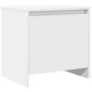 vidaXL Κομοδίνο Λευκό 45 x 34 x 44,5 εκ. από Μοριοσανίδα