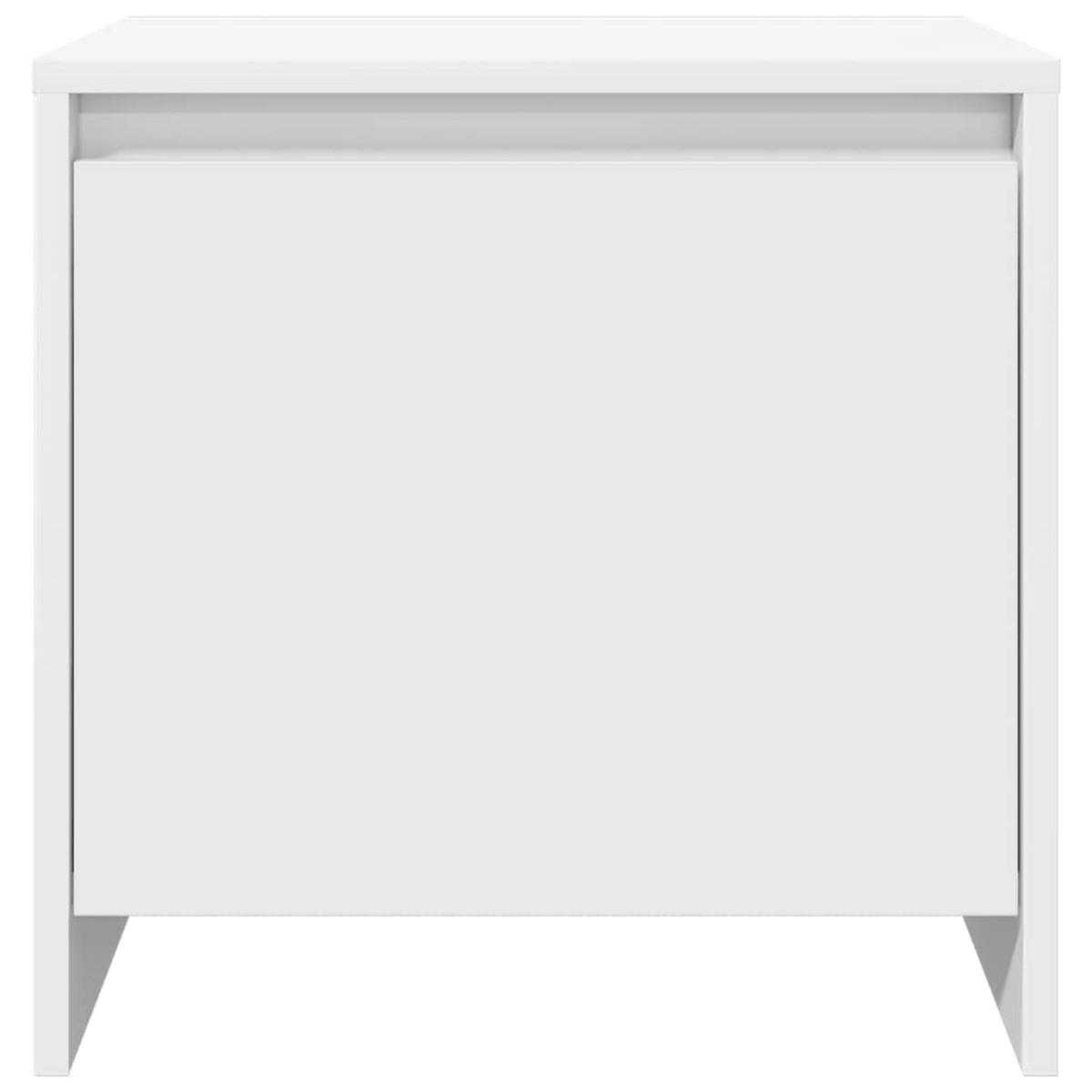 vidaXL Κομοδίνο Λευκό 45 x 34 x 44,5 εκ. από Μοριοσανίδα